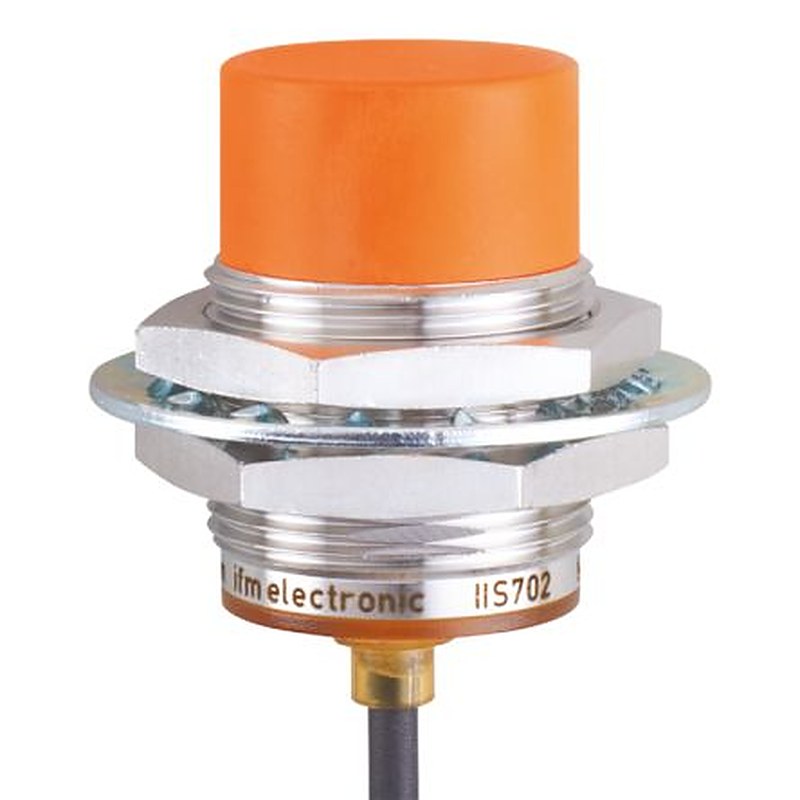 ifm electronic IIS703 Threaded Barrel Inductive Proximity Sensor, M30 x 1.5 PNP IIS 30V dc 22 mm 30 V dc 100mA