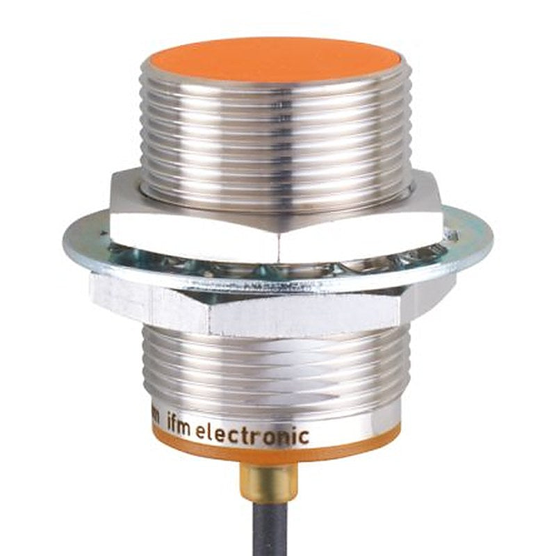 ifm electronic IIS718 Threaded Barrel Inductive Proximity Sensor, M30 x 1.5 PNP/NPN IIS 30V dc 15 mm 30 V dc 100mA