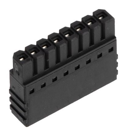 Phoenix Contact PTSM 0.5/8-P-2.5 Series Pluggable Terminal Block, 8-Contact, 2.5 mm Pitch, 1 Row, 1778890