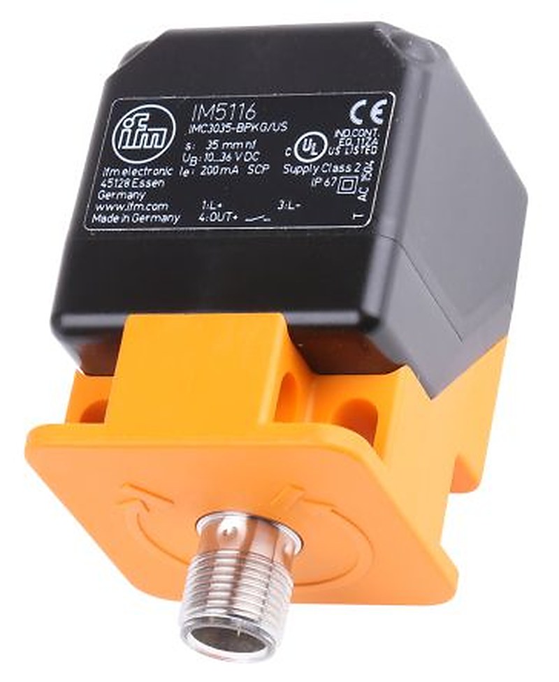 ifm electronic IM5116 Block Inductive Proximity Sensor PNP IM5116 36V 35 mm 36 V dc 200mA