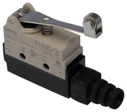 Omron SHL Series Roller Lever Limit Switch, SPDT, IP67, Zinc Housing, 250V ac, 2A