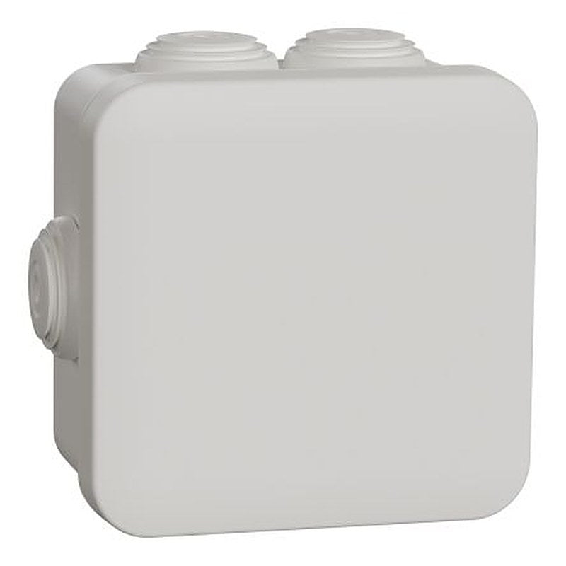 Schneider Electric Mureva BOX Series White ABS Junction Box, IP55, 3 Terminals, 80 mm, 80mm 80 mm