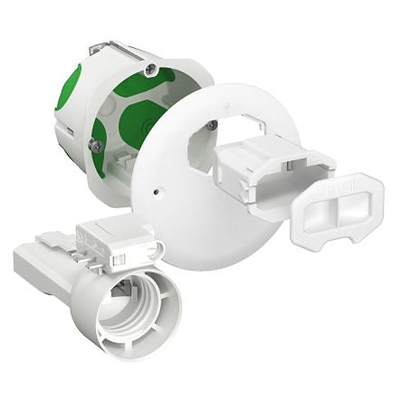 Schneider Electric Multifix Air Series Green ABS Junction Box, IP20, 49 mm, 71mm 71 mm