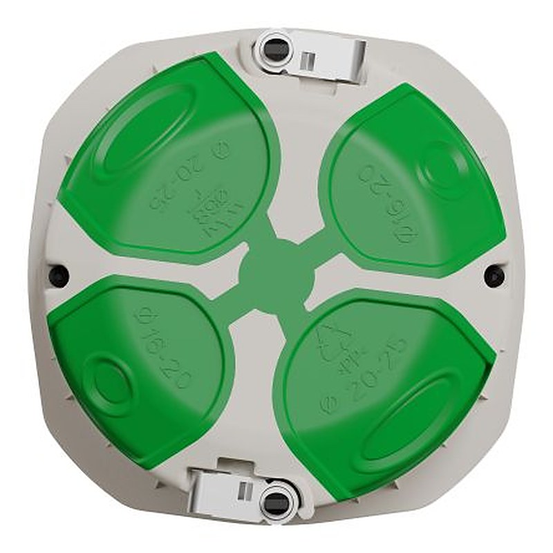 Schneider Electric Multifix Air White Polypropylene Back Box, NF, IP40, 1 Gangs 71 mm 71mm 47 mm