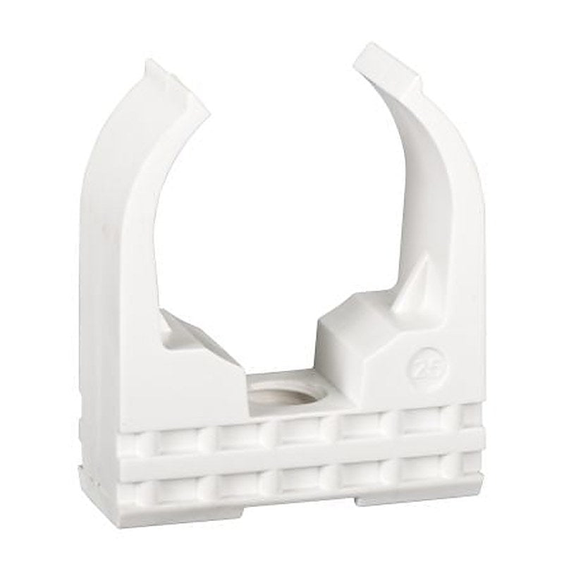 Schneider Electric White Polyamide Cable Clip, 25 mm Max. Bundle Screw