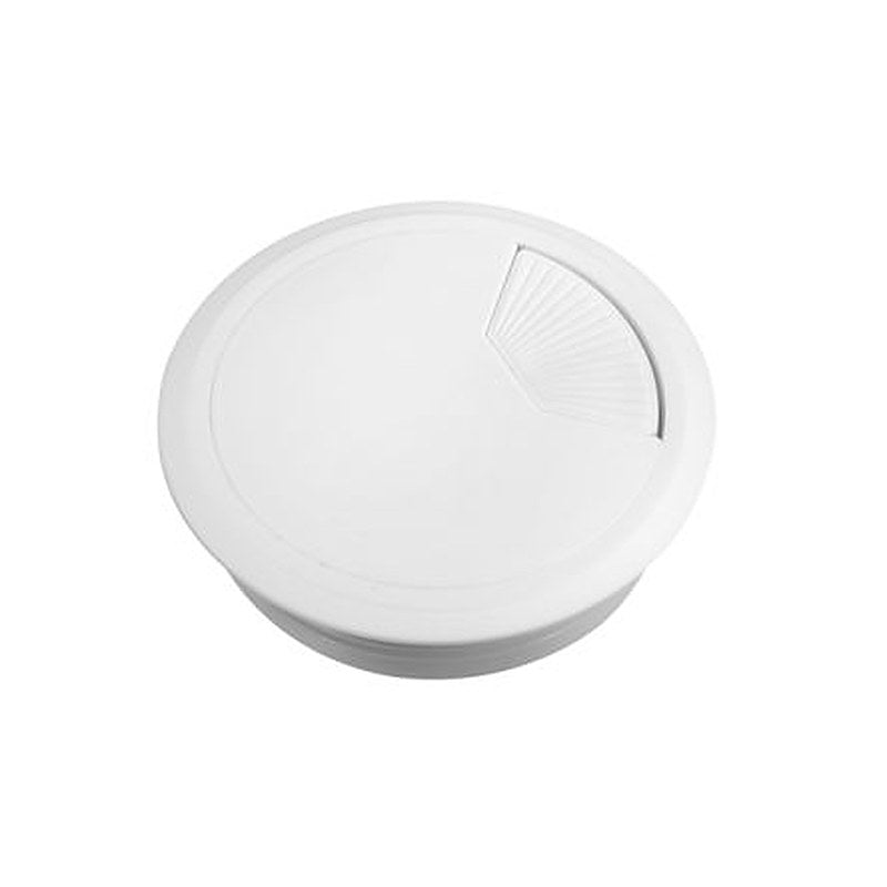 Schneider Electric Unica System+ White Plastic 80 mm Cable Grommet for 8 mm Cable Dia. INS61211