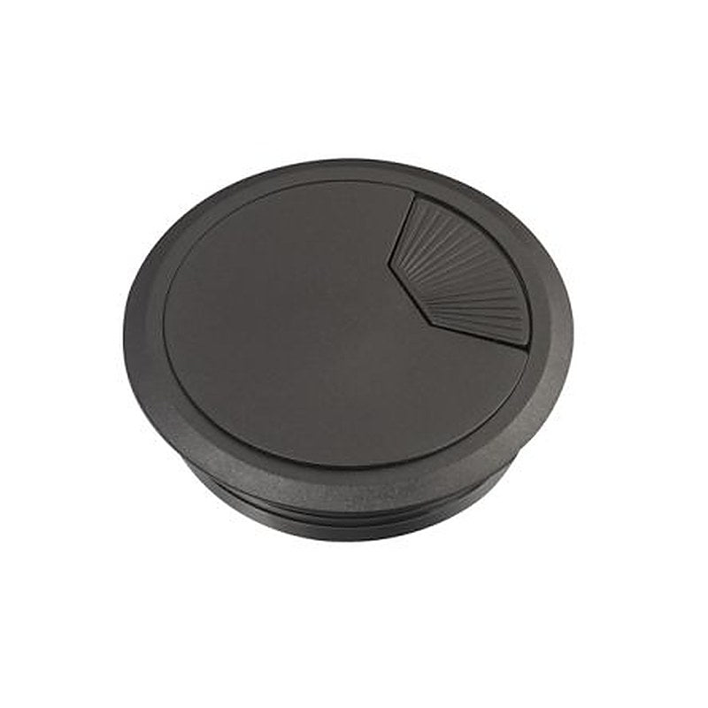 Schneider Electric Unica System+ Black Plastic 80 mm Cable Grommet for 8 mm Cable Dia. INS61212