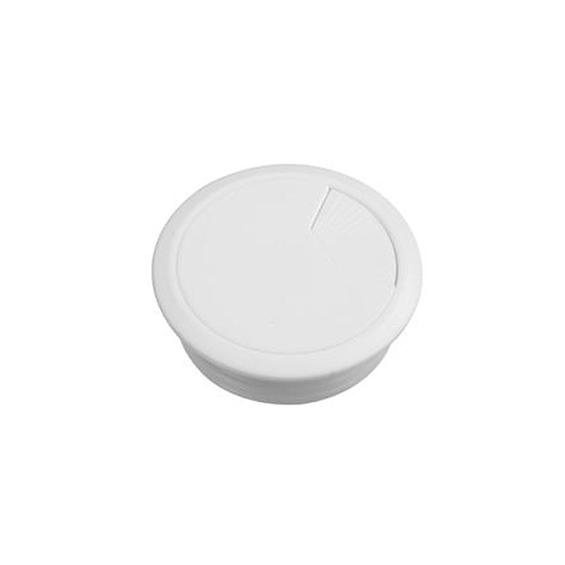 Schneider Electric Unica System+ White Plastic 60 mm Cable Grommet for 8 mm Cable Dia. INS61214