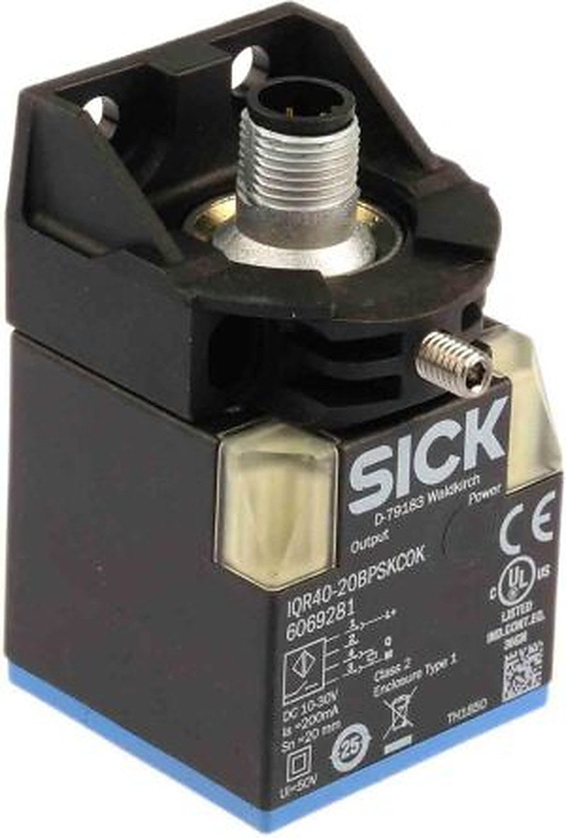 SICK IQR40-20BPSKC0K Block Inductive Proximity Sensor, M12 PNP IQR40 30V 20 mm 30 V dc 200mA
