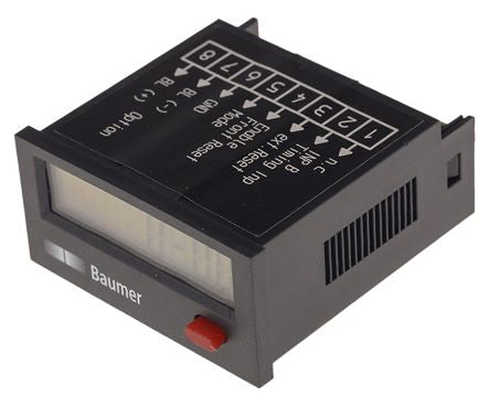 Baumer ISI34 Hour Meter, Counter, 8 Digit LCD