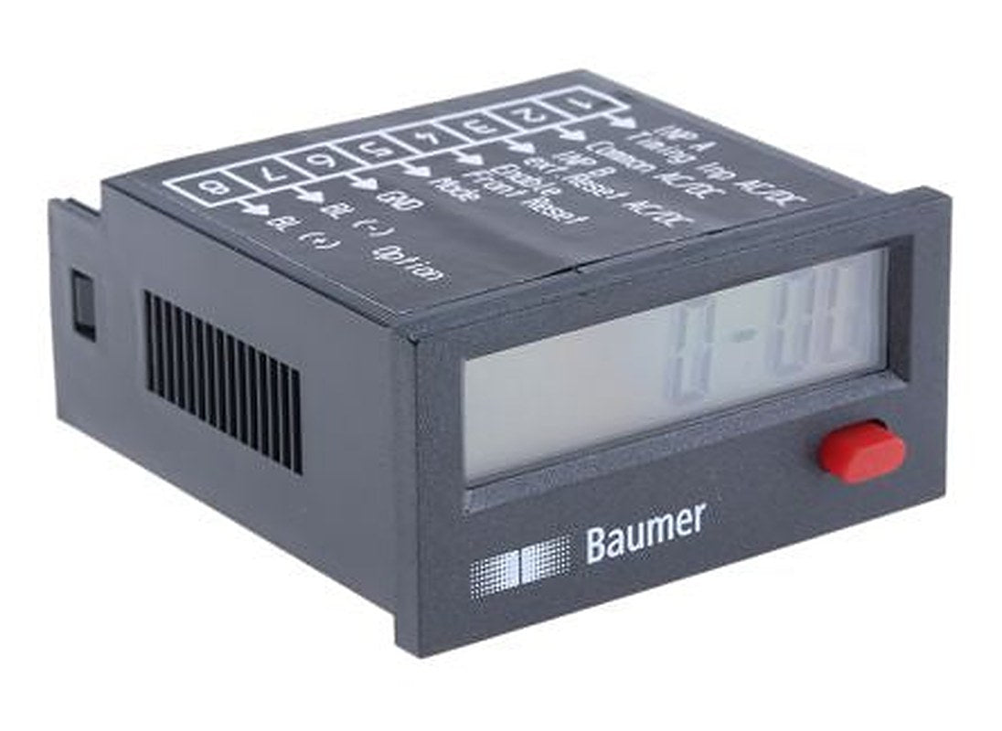 Baumer ISI34 Hour Meter, Counter, 8 Digit LCD
