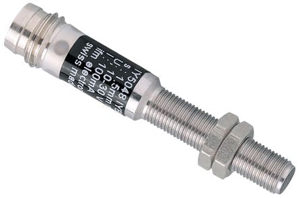 ifm electronic IY5048 Threaded Barrel Inductive Proximity Sensor, M5 x 0.5 PNP IY5048 3V 1.5 mm 30 V dc 100mA