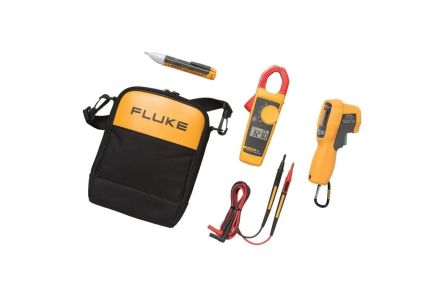 Fluke 62 MAX+ Thermometer Kit, -30 °C Min, 650 °C Max, ± 1 °C Accuracy, °C and °F Measurements