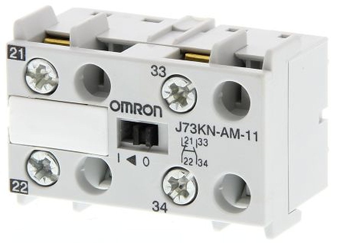 Omron Contact, 2 Contact, 2 NC, J73KN, DIN Rail, 3 A, 230V, J73KN-AM-02
