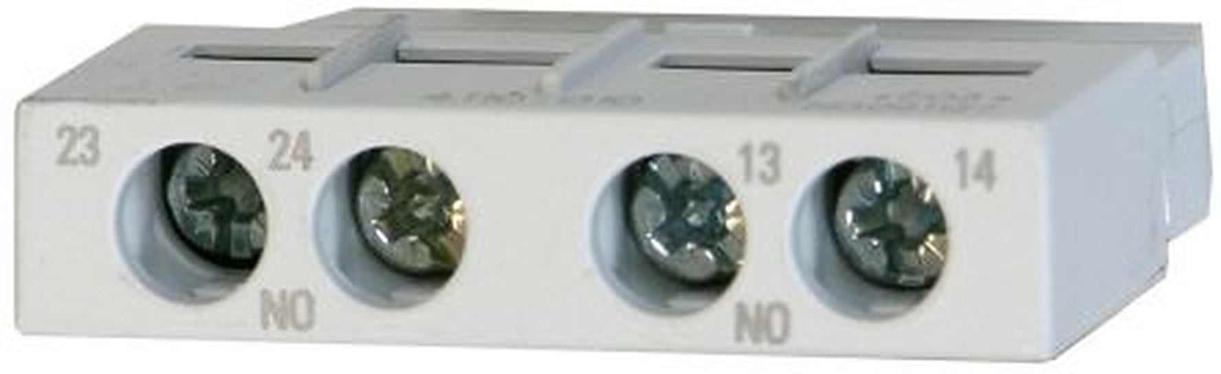 Omron Auxiliary Contact Block, 2 Contact, 2 NO, J77MN, DIN Rail, 2 A, 240V, J77MN-20F