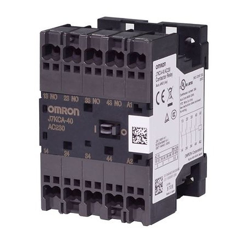 Omron J7KCA Contactor Relay, 24V dc Coil, 4-Pole, 6 A, 165 W 24V dc, 2 NO/2 NC