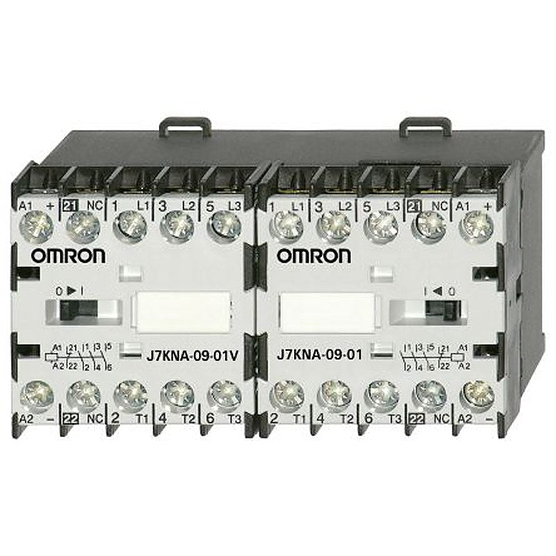 Omron J7KNA Contactor, 24V dc Coil, 3-Pole, 9 A, 4 kW 888V, 3 NO, 888V