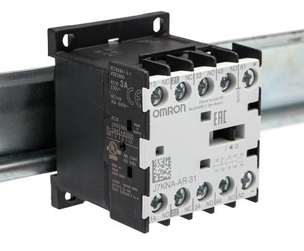 Omron J7KNA-AR Contactor, 24V dc Coil, 4-Pole, 10 A, 2.5 W 24V dc, 3 NO/1 NC