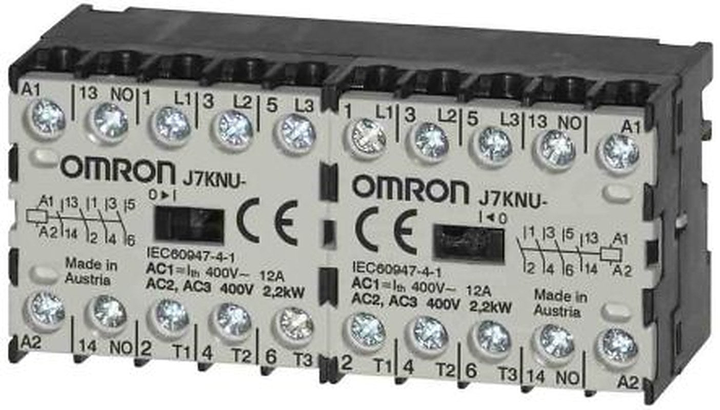 Omron J7KNU Contactor, 110V ac Coil, 4-Pole, 5 A, 2.2 kW, 3 NO/1 NC