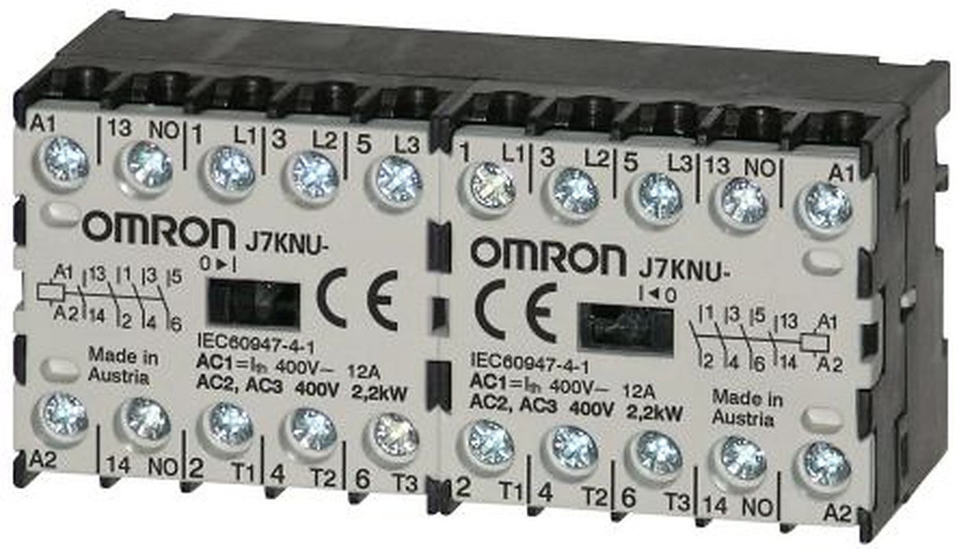 Omron J7KNU Contactor, 180V ac Coil, 5 A, 2.2 kW 180V ac, 1 NC, 400V