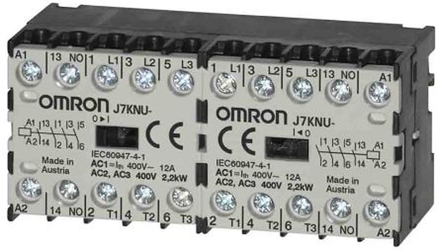Omron J7KNU Contactor, 48V ac Coil, 5 A, 2.2 kW, 3 NO/1 NC