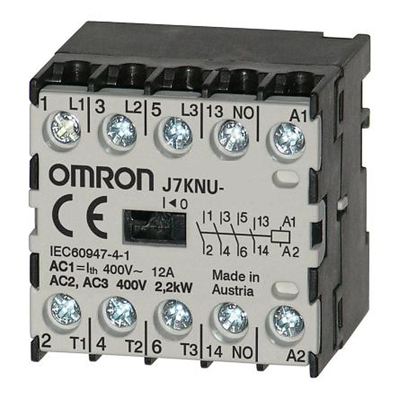 Omron J7KNU Contactor, 48V ac Coil, 4-Pole, 5 A, 2.2 kW 48V ac, 4 NO, 440V