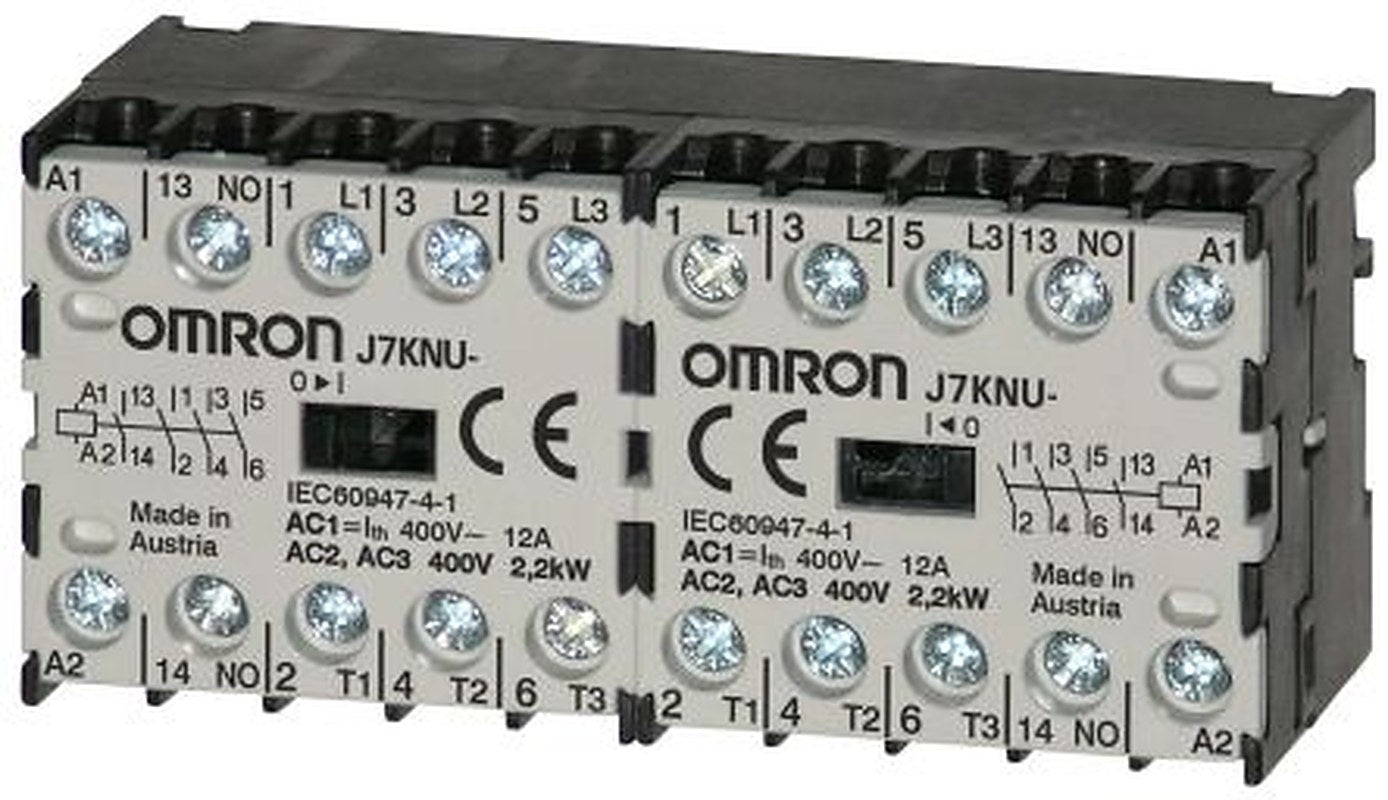 Omron J7KNU Contactor, 230V ac Coil, 4-Pole, 5 A, 3.5 kW 230V ac, 2 NO/2 NC, 440V