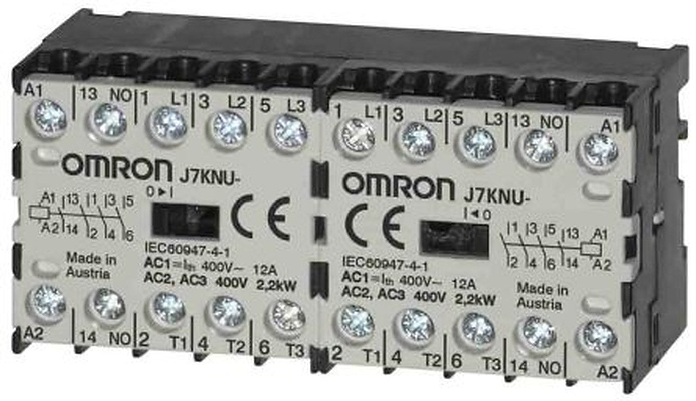Omron J7KNU Contactor, 48V ac Coil, 4-Pole, 12 A, 12 kW, 2 NO/2 NC