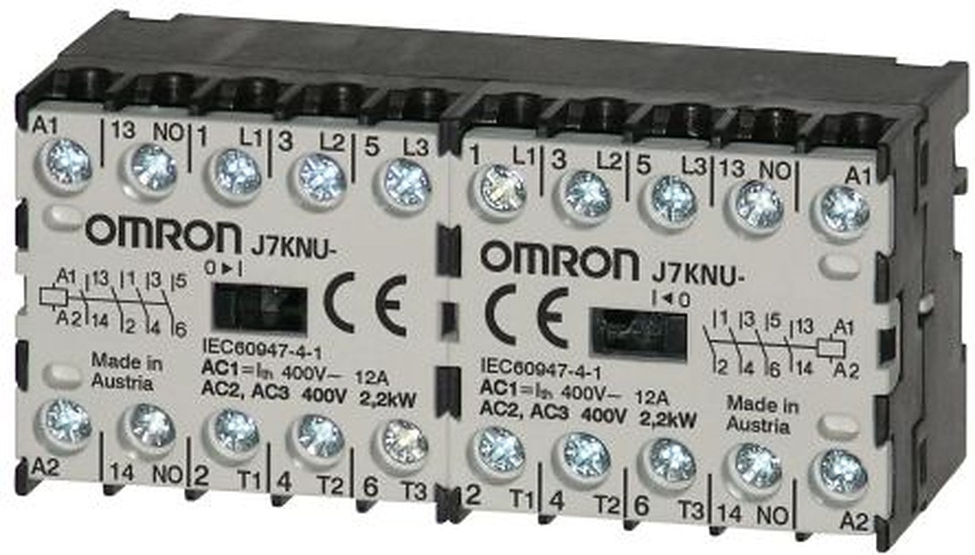 Omron J7KNU Contactor, 110V ac Coil, 4-Pole, 5 A, 2.2 kW 110V ac, 4 NC, 440V