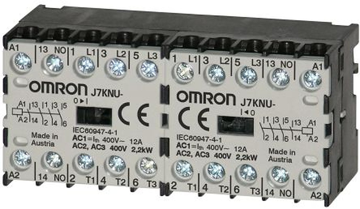 Omron J7KNU Contactor, 180V ac Coil, 4-Pole, 5 A, 12 kW 180V ac, 4 NC, 440V