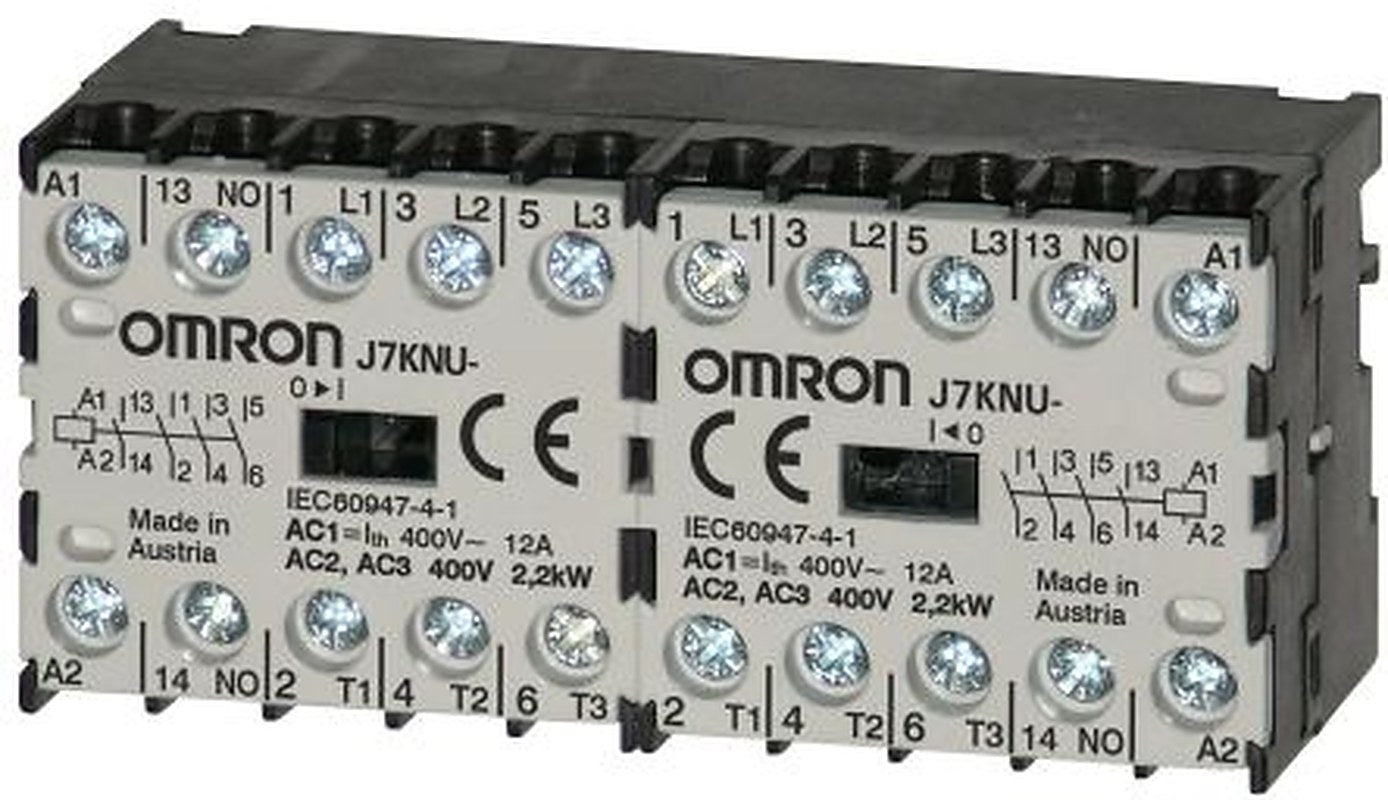 Omron J7KNU Contactor, 230V ac Coil, 4-Pole, 12 A, 1.1 kW, 4 NO