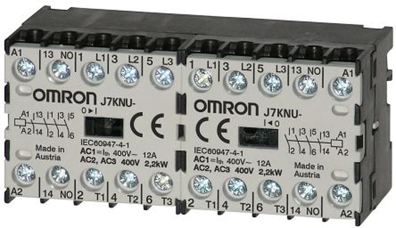 Omron J7KNU Contactor, 48V Coil, 4-Pole, 3 A, 1.1 kW, 4 NO
