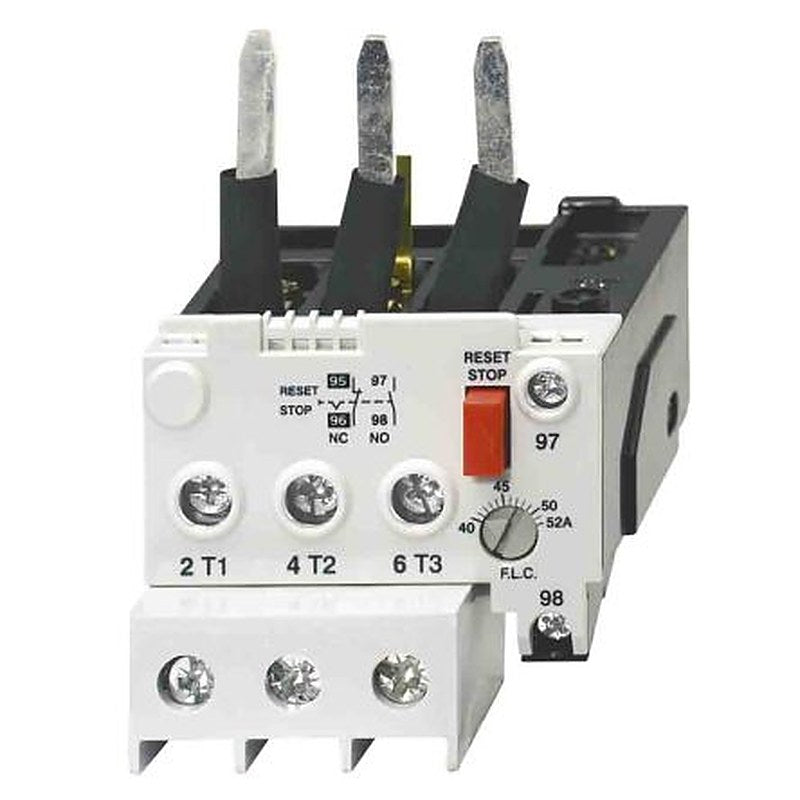 Omron, J7TKN Overload Relay, 40A, 52 A F.L.C, 52A Contact Rating, 37 kW, 24V dc 3