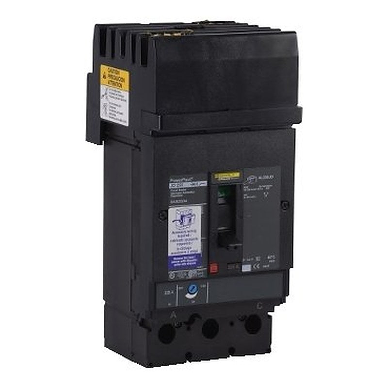 Circuit breaker, PowerPacT J, 225A, 2 pole, 600VAC, 14kA, I-Line, thermal magnetic, 80%, CA, aux (Circuit breaker PowerPacT J) is a Schneider Electric product. Designed for reliable performance and long service life. Available across Iraq — contact us for pricing and delivery options.