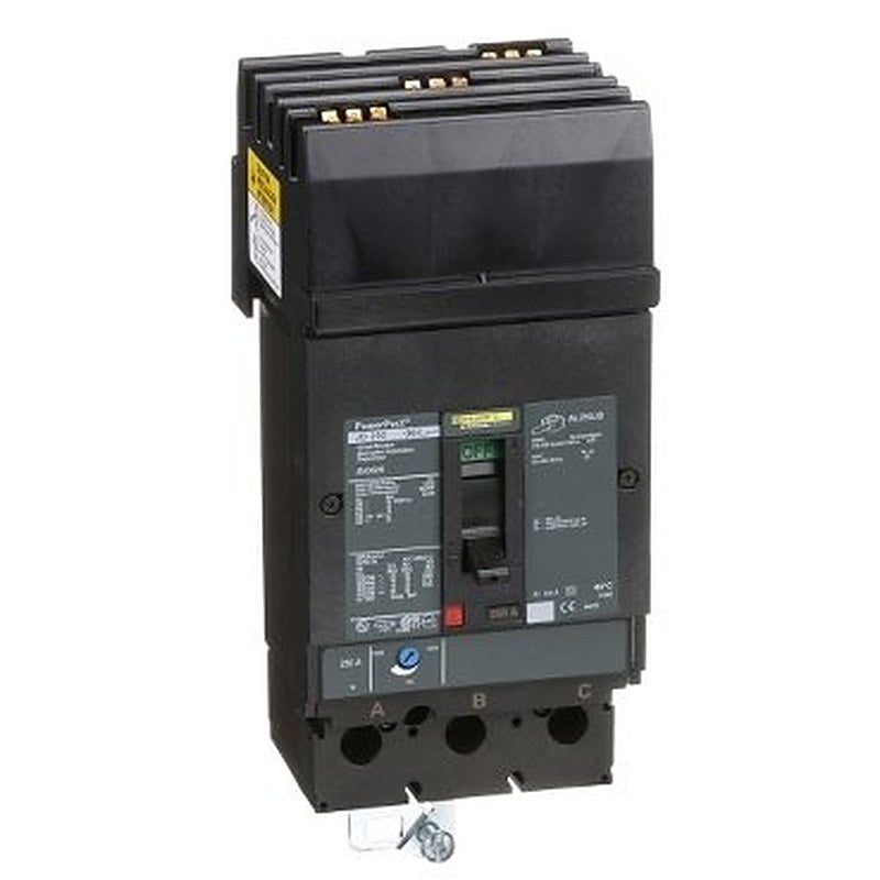 Circuit breaker, PowerPacT J, 250A, 3 pole, 600VAC, 14kA, I-Line, thermal magnetic, 80%, CBA (Circuit breaker PowerPacT J) is a Schneider Electric product. Designed for reliable performance and long service life. Available across Iraq — contact us for pricing and delivery options.