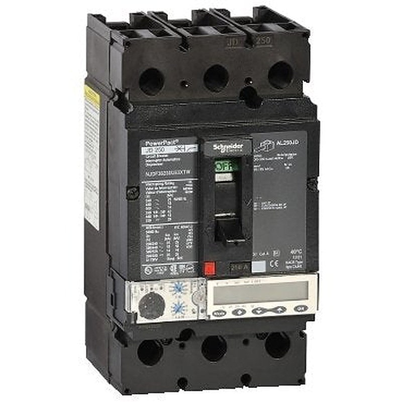 Circuit breaker, PowerPacT J, 250A, 3 pole, 600VAC, 14kA, busbar, Micrologic 5.2E, 80% (Circuit breaker PowerPacT J) is a Schneider Electric product. Designed for reliable performance and long service life. Available across Iraq — contact us for pricing and delivery options.