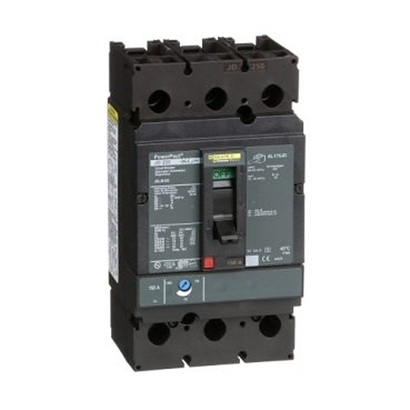 Circuit breaker, PowerPacT J, 150A, 3 pole, 600VAC, 14kA, lugs, thermal magnetic, 80% (Circuit breaker PowerPacT J) is a Schneider Electric product. Designed for reliable performance and long service life. Available across Iraq — contact us for pricing and delivery options.