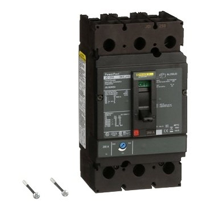 Circuit breaker, PowerPacT J, 200A, 3 pole, 600VAC, 14kA, lugs, thermal magnetic, 80%, shunt (Circuit breaker PowerPacT J) is a Schneider Electric product. Designed for reliable performance and long service life. Available across Iraq — contact us for pricing and delivery options.