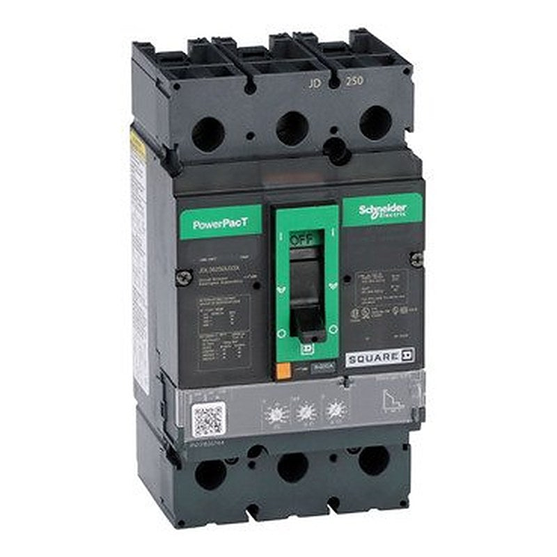 Circuit breaker, PowerPacT J, 250A, 3 pole, 600VAC, 14kA, lugs, Micrologic 3.2S, 80% (Circuit breaker PowerPacT J) is a Schneider Electric product. Designed for reliable performance and long service life. Available across Iraq — contact us for pricing and delivery options.