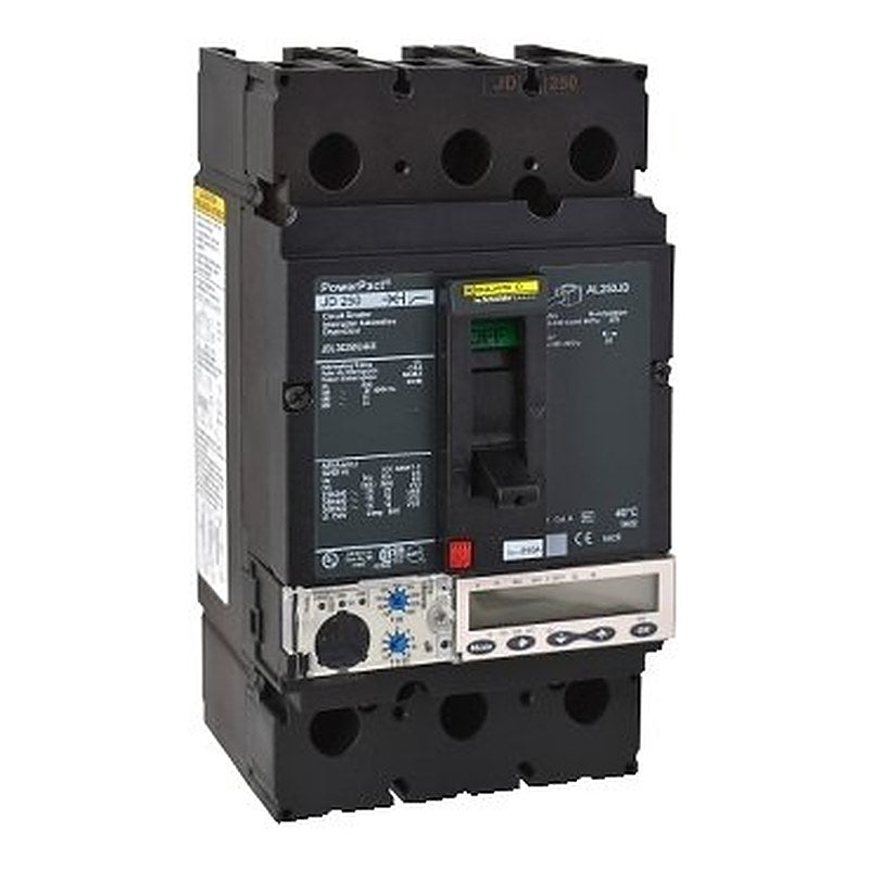 Circuit breaker, PowerPacT J, 250A, 3 pole, 600VAC, 14kA, lugs, Micrologic 6.2A, 80% (Circuit breaker PowerPacT J) is a Schneider Electric product. Designed for reliable performance and long service life. Available across Iraq — contact us for pricing and delivery options.