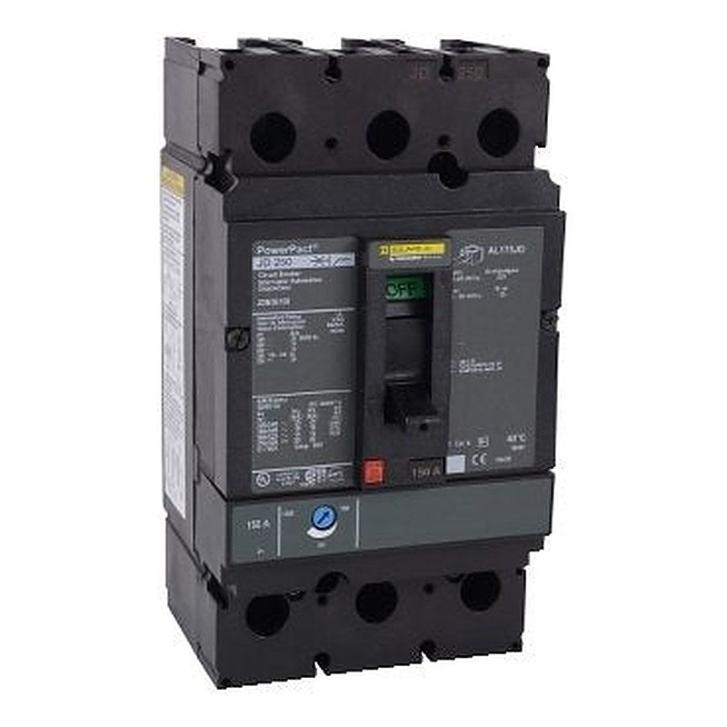 Circuit breaker, PowerPacT J, 250A, 3 pole, 600VAC, 14kA, lugs ON end, thermal magnetic, 80% (Circuit breaker PowerPacT J) is a Schneider Electric product. Designed for reliable performance and long service life. Available across Iraq — contact us for pricing and delivery options.