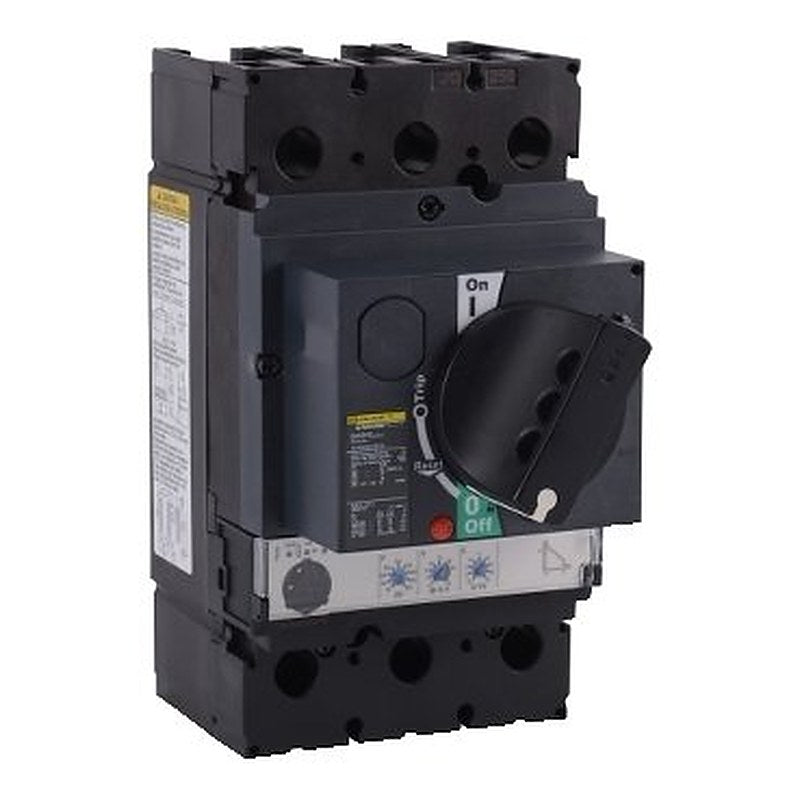Circuit breaker, PowerPacT J, 250A, 3 pole, 600VAC, 18kA, busbar, Micrologic 3.2, 80%, black rotary handle (Circuit breaker PowerPacT J) is a Schneider Electric product. Designed for reliable performance and long service life. Available across Iraq — contact us for pricing and delivery options.