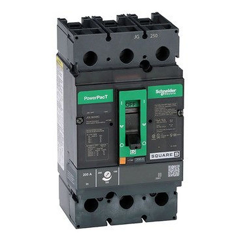 Circuit breaker, PowerPacT J, 200A, 3 pole, 600VAC, 18kA, lugs, thermal magnetic, 100% (Circuit breaker PowerPacT J) is a Schneider Electric product. Designed for reliable performance and long service life. Available across Iraq — contact us for pricing and delivery options.