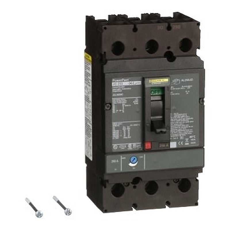Circuit breaker, PowerPacT J, 250A, 3 pole, 600VAC, 18kA, lugs, thermal magnetic, 100% (Circuit breaker PowerPacT J) is a Schneider Electric product. Designed for reliable performance and long service life. Available across Iraq — contact us for pricing and delivery options.