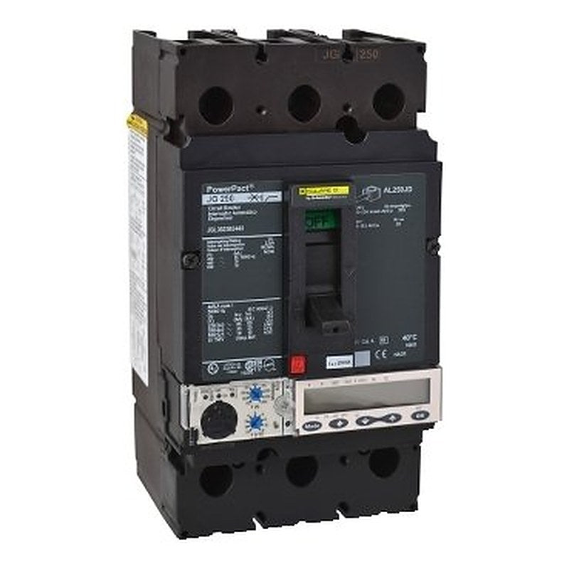 Circuit breaker, PowerPacT J, 250A, 3 pole, 600VAC, 18kA, lugs, Micrologic 6.2A, 80% (Circuit breaker PowerPacT J) is a Schneider Electric product. Designed for reliable performance and long service life. Available across Iraq — contact us for pricing and delivery options.