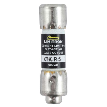Eaton 5A F Melamine Cartridge Fuse, 10 x 38 mm