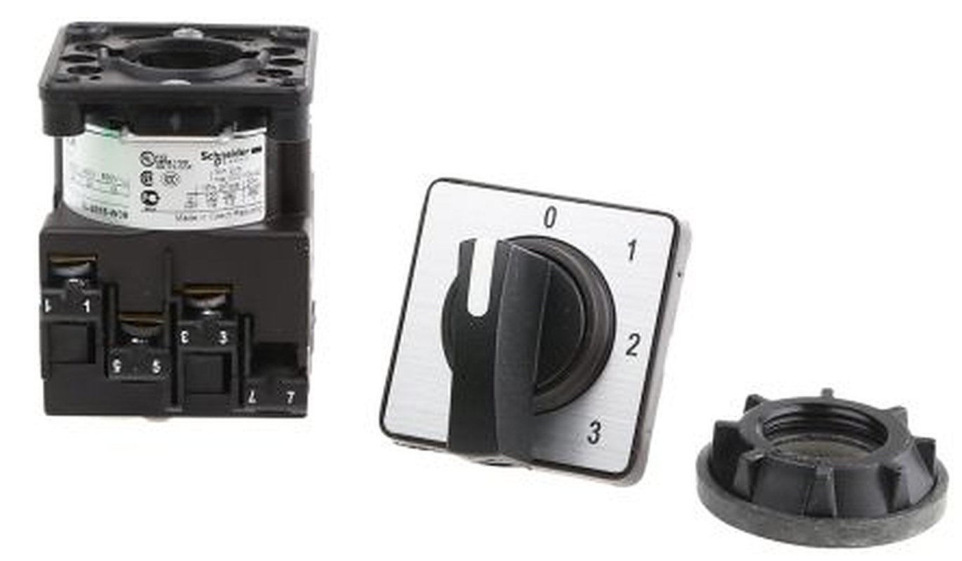 Schneider Electric 4 Position 45 °, Black Handle Actuator 12 A