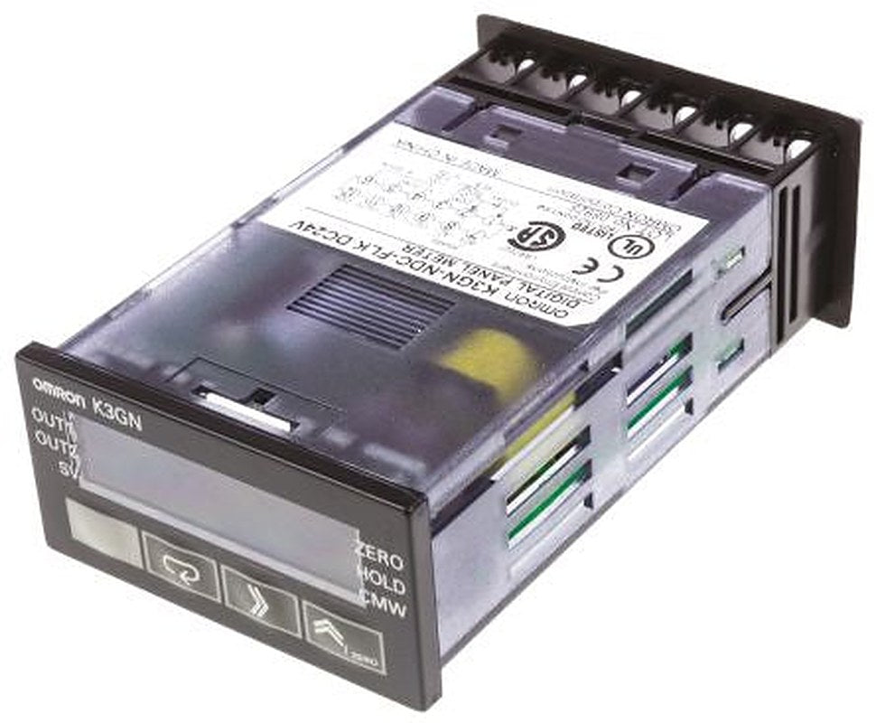Omron K3GN LCD Digital Panel Multifunction Meter for Voltage, Current,  22 mm  x 44.8 mm