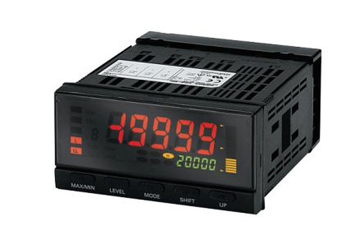 Omron Negative LCD (backlit LED) Display 7 Segment Digital Digital Panel Multifunction Meter for Temperature,  14.2 mm