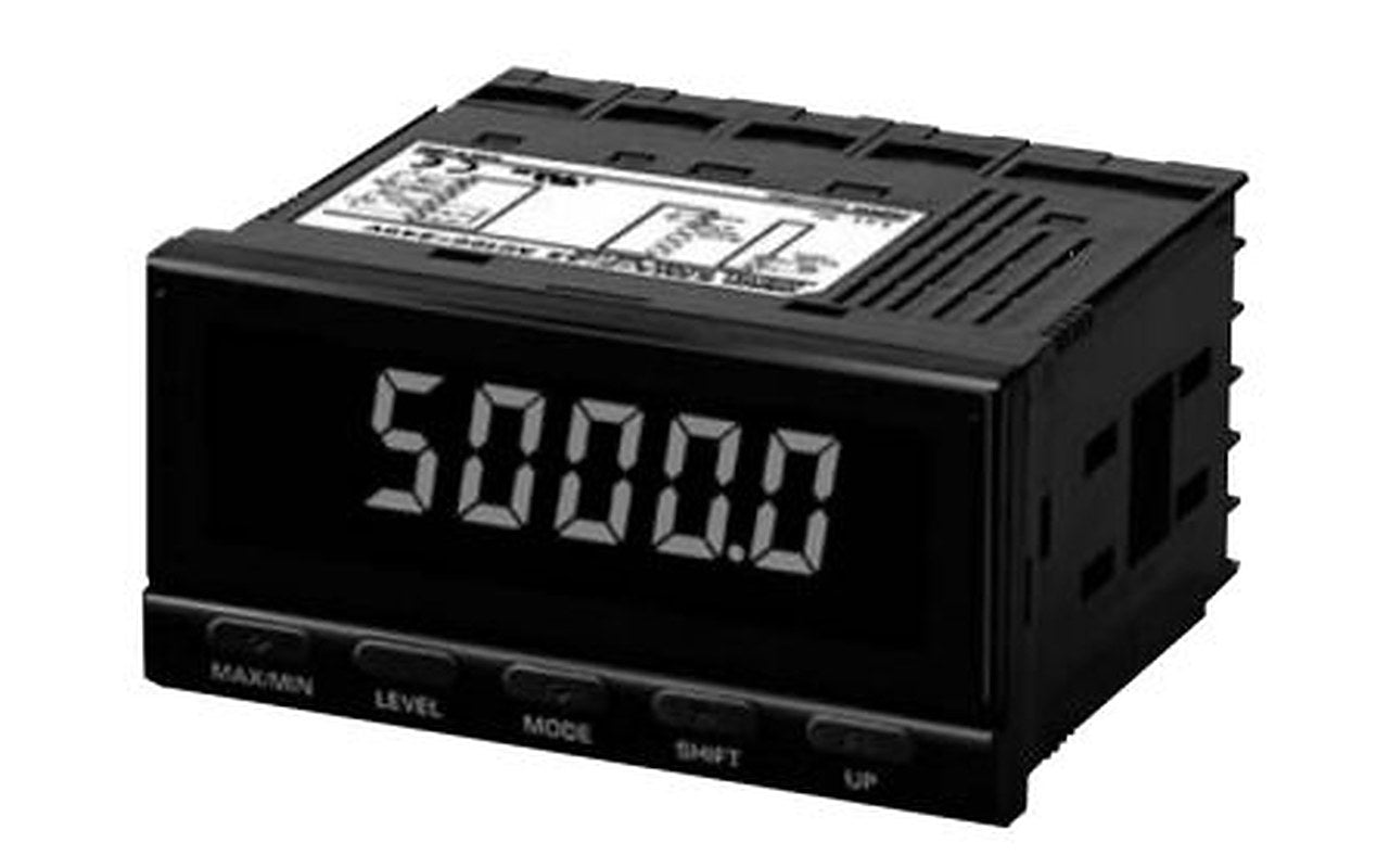 Omron K3MA Negative LCD (backlit LED) Display 7 Segment Digital Digital Panel Multifunction Meter,  14.2 mm  x 5.8 mm